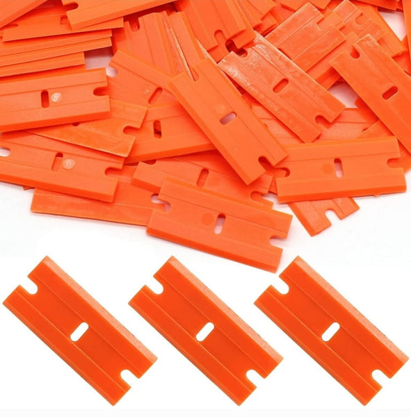 Plastic Razor Blade Scraper (with 50 Blades)