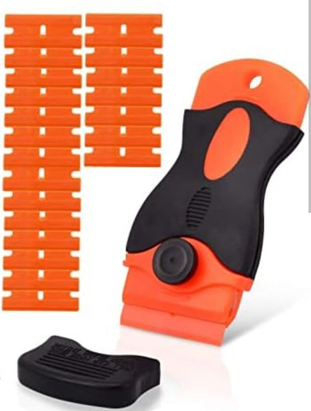 Plastic Razor Blade Scraper (with 50 Blades)