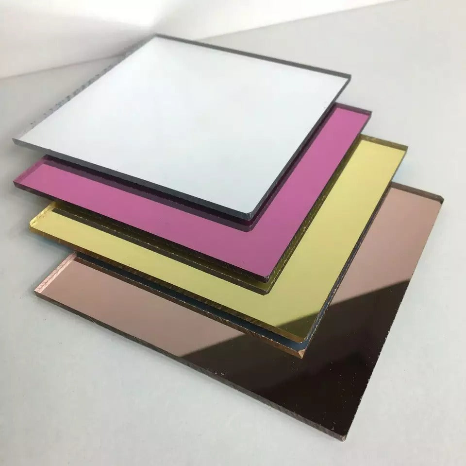 Mirrored Gold Acrylic Sheets for Laser Cutting & Engraving