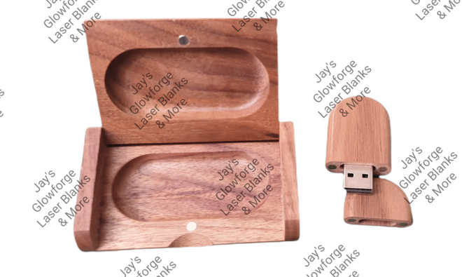 Wood Keychains (w/leather hardware) – Jay's Glowforge Laser Blanks & More