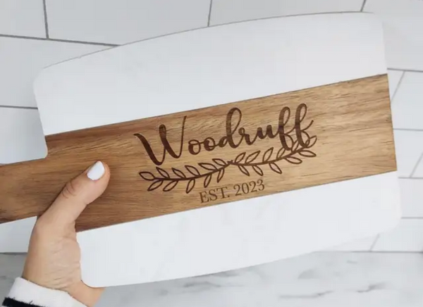 Marble/Acacia Cutting Boards (4 Qty)