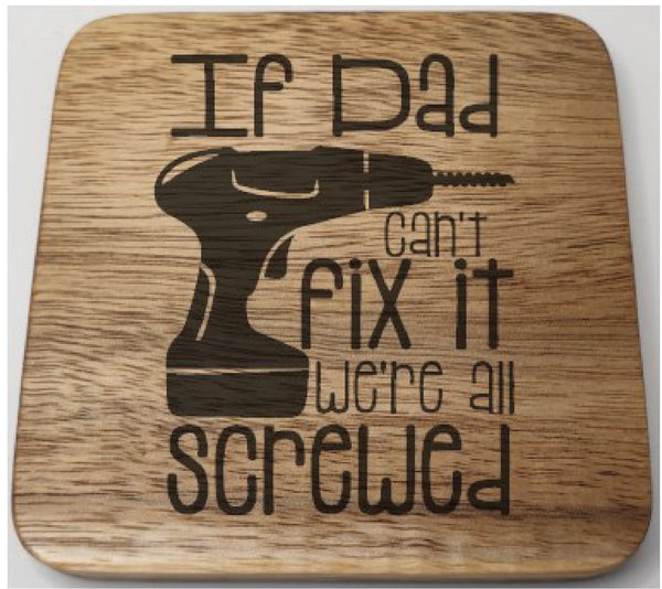 Engraved Coasters (Dad Designs)