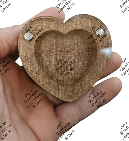 Heart Shaped Ring Box (Acrylic Lid)