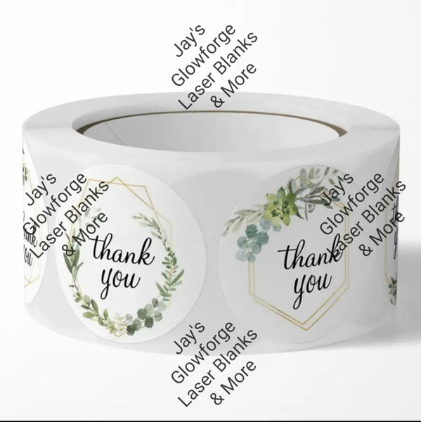 Thank You Stickers (Floral Pattern 2)