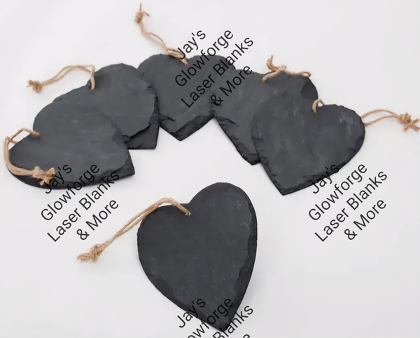 Slate Heart Shaped Plant Stakes (10 Qty)