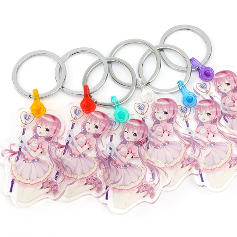 Clear Connectors AND Metal Keyrings (1/8") (300 Qty)