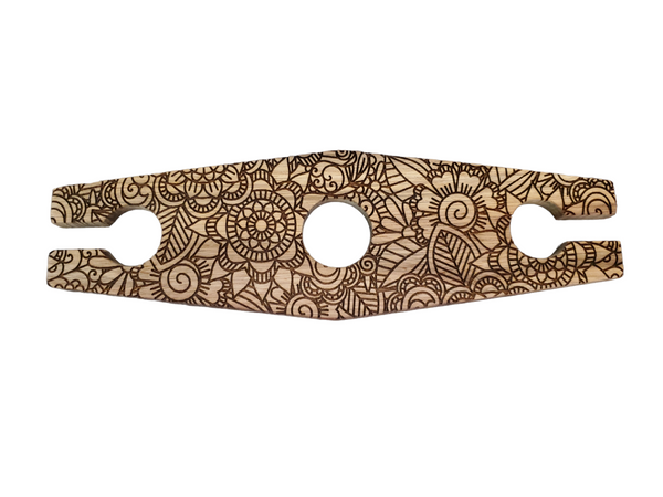 Engraved Wine Caddys & Coasters (Mandala Design)