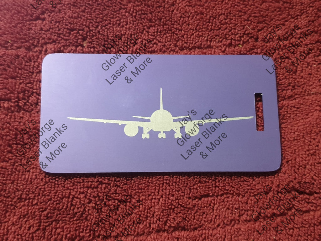 Custom Metal Luggage Tag - Laser Engraved Aluminum Luggage Tags Pack of 1  (Blue, 2x3.5”)