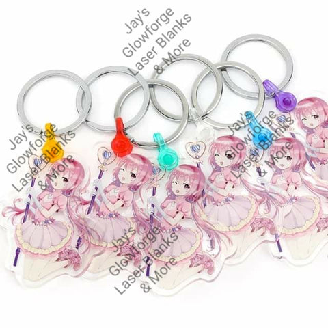 **OLD STYLE** Plastic Keyring Connectors (1/8") (100 Qty)