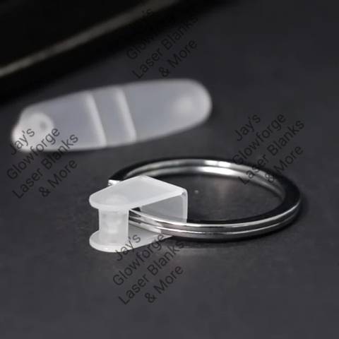 Clear Connectors AND Metal Keyrings (1/4") (300 Qty)