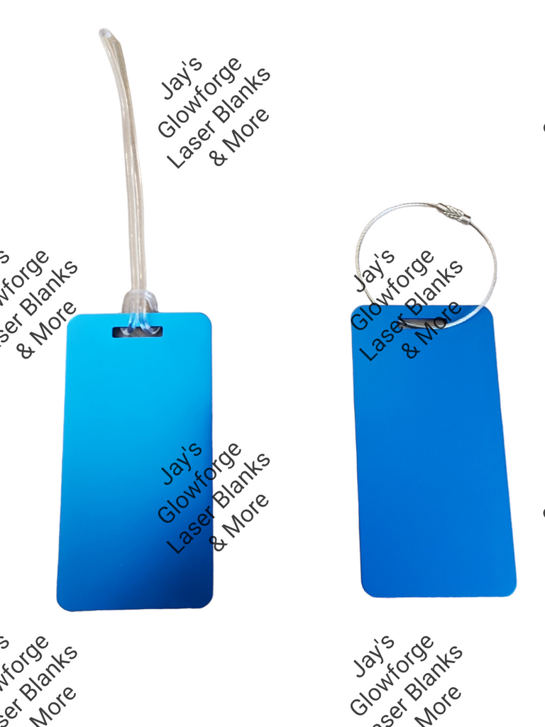 Blank metal luggage tags shop
